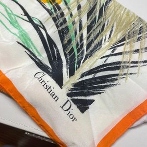 Square printed 26”x26” Christian Dior scarf